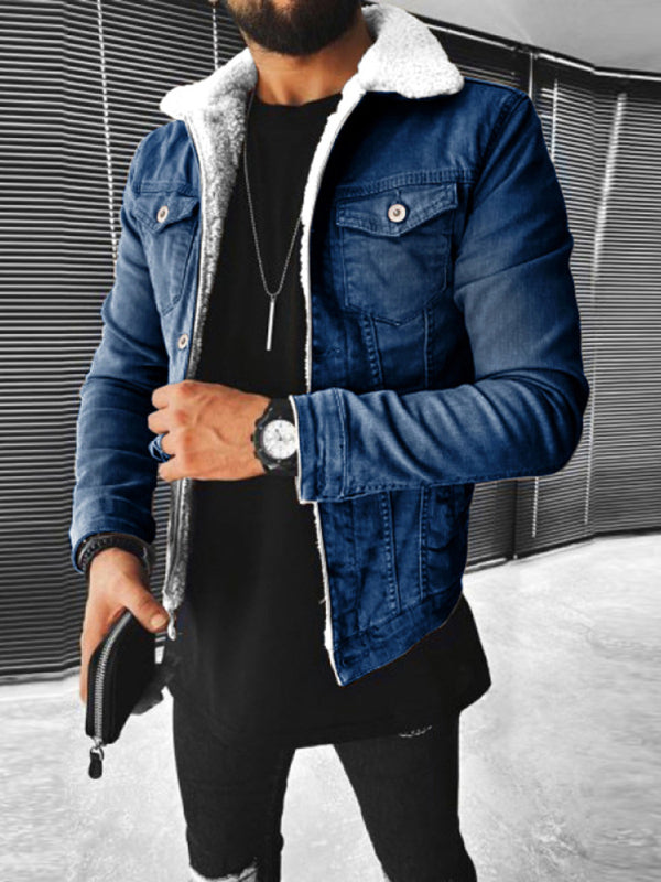 Plush Denim Men's Jacket