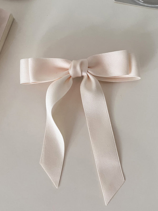 Satin Bow Hairpin Headdress