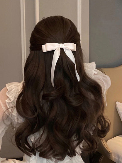Satin Bow Hairpin Headdress