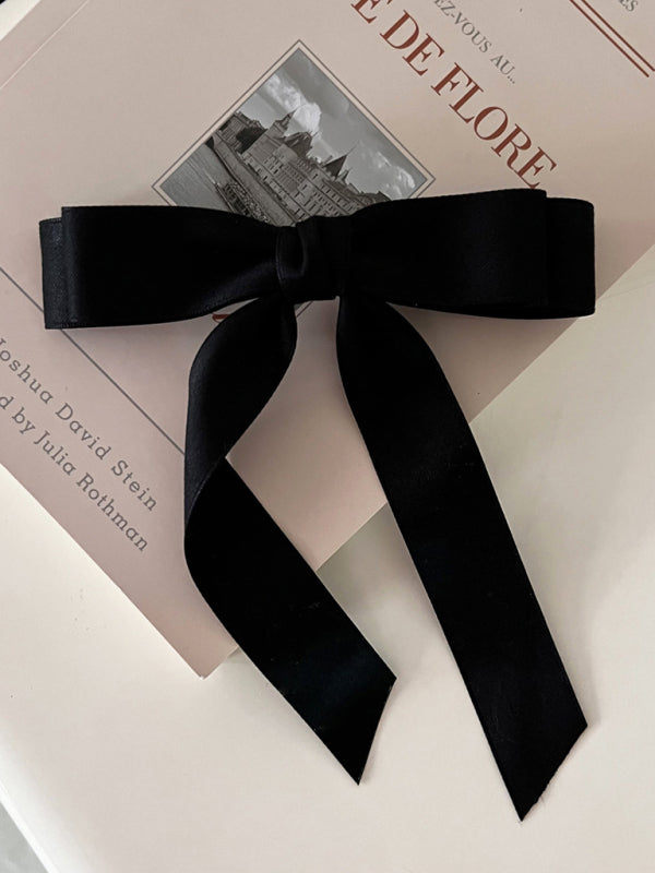 Satin Bow Hairpin Headdress