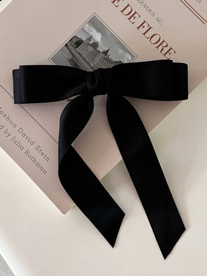 Satin Bow Hairpin Headdress