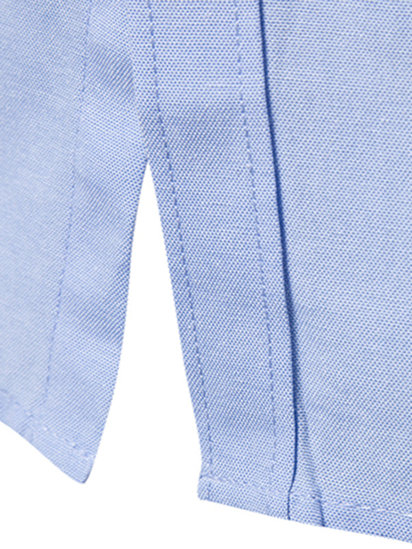 Casual Slim-Fit Oxford Long Sleeve Shirt