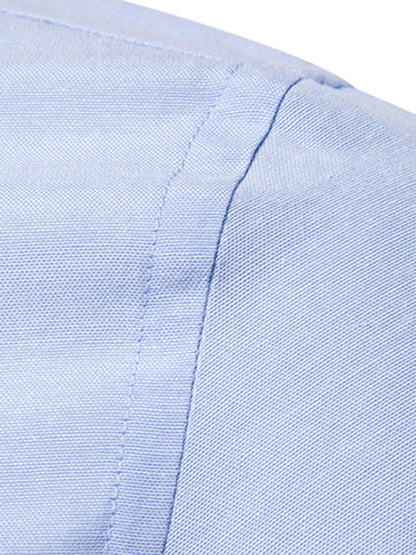 Casual Slim-Fit Oxford Long Sleeve Shirt