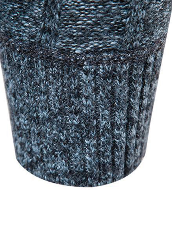 Quarter-Zip Stand Collar Sweater