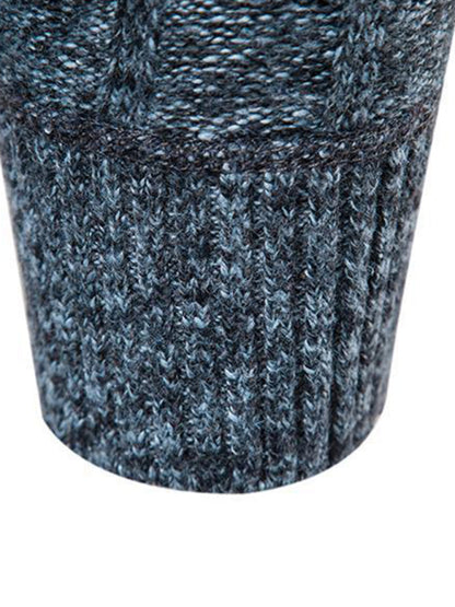 Quarter-Zip Stand Collar Sweater