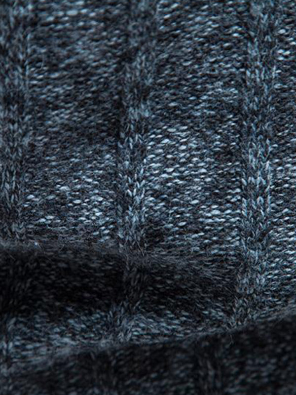 Quarter-Zip Stand Collar Sweater