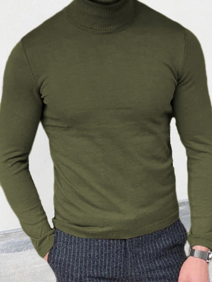 Turtleneck Slim-Fit Pullover Sweater