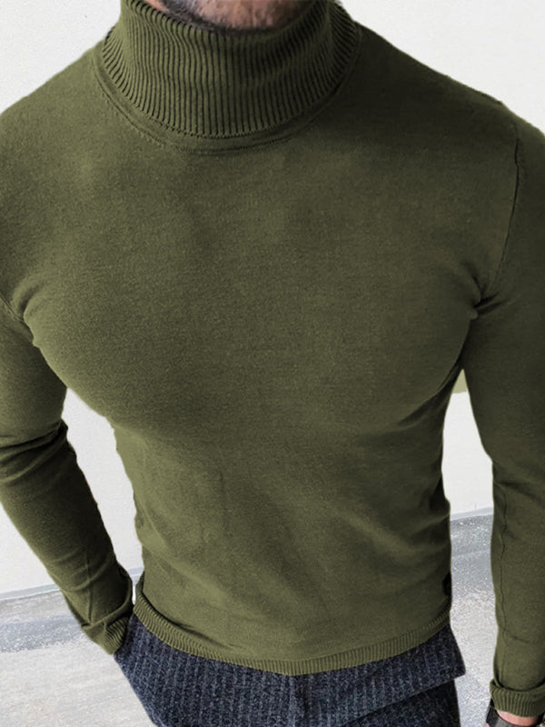 Turtleneck Slim-Fit Pullover Sweater