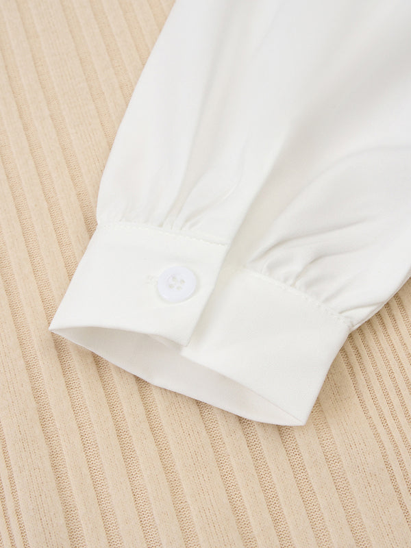 Two-Piece Layered Slim Sweater Top