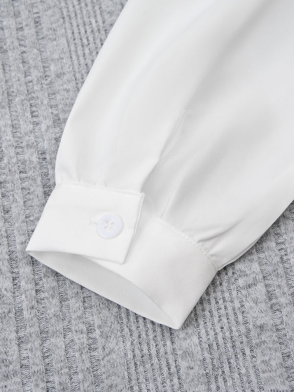 Two-Piece Layered Slim Sweater Top