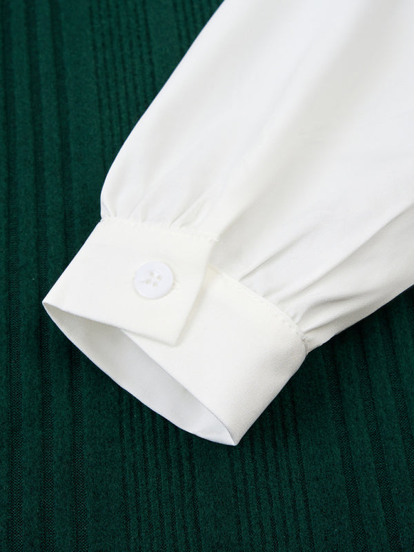 Two-Piece Layered Slim Sweater Top