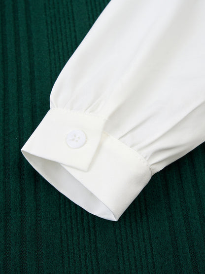 Two-Piece Layered Slim Sweater Top