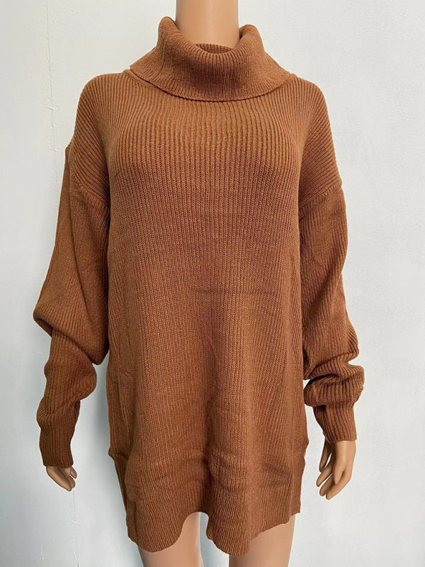 Casual Loose-Fitting Turtleneck Sweater