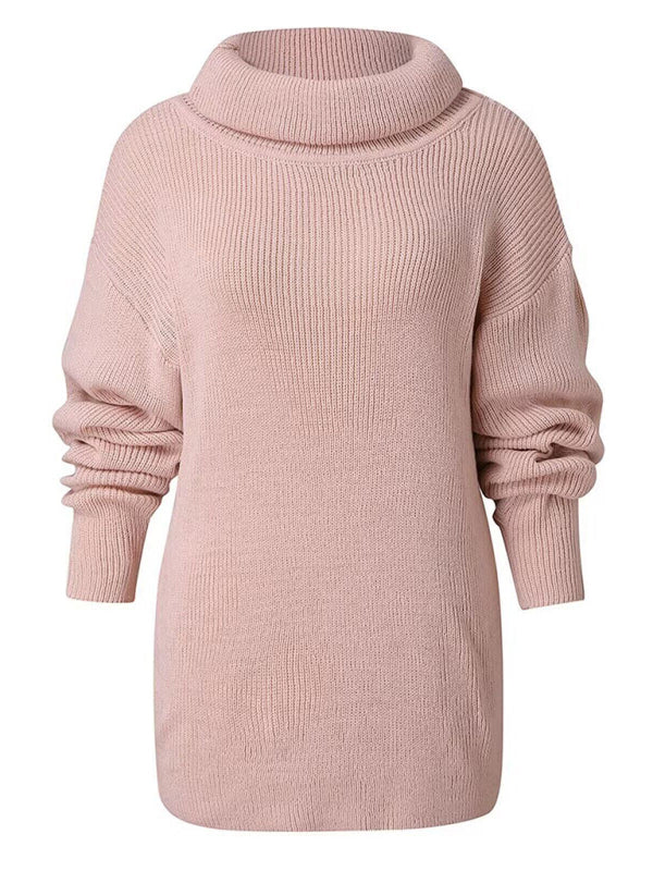 Casual Loose-Fitting Turtleneck Sweater